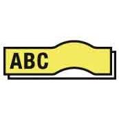 Newell Brands - Schriftband D1 Schriftband 9mm/7m 40918 schwarz auf gelb