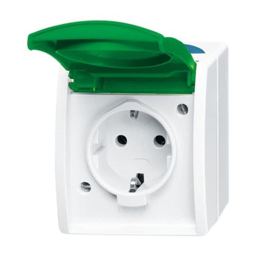 Busch-Jaeger - Steckdose Schuko-Steckdose 20 EWN-13-53 mit SV/Namensschild