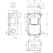 Schmersal - Magnetischer Näherungsschalter Sicherheits-Sensor BNS 16-12zD − 1 Stück