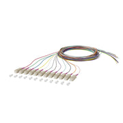 Metz Connect - LWL-Pigtail OpDAT Pigtail SC-PC 150N1CO0020E OM4 12 Farben 2m − 12 Stück