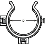 HellermannTyton - Rohrschelle Helawrap-Zubehör HWCLIP30-HIRHS-BK-50 − 50 Stück