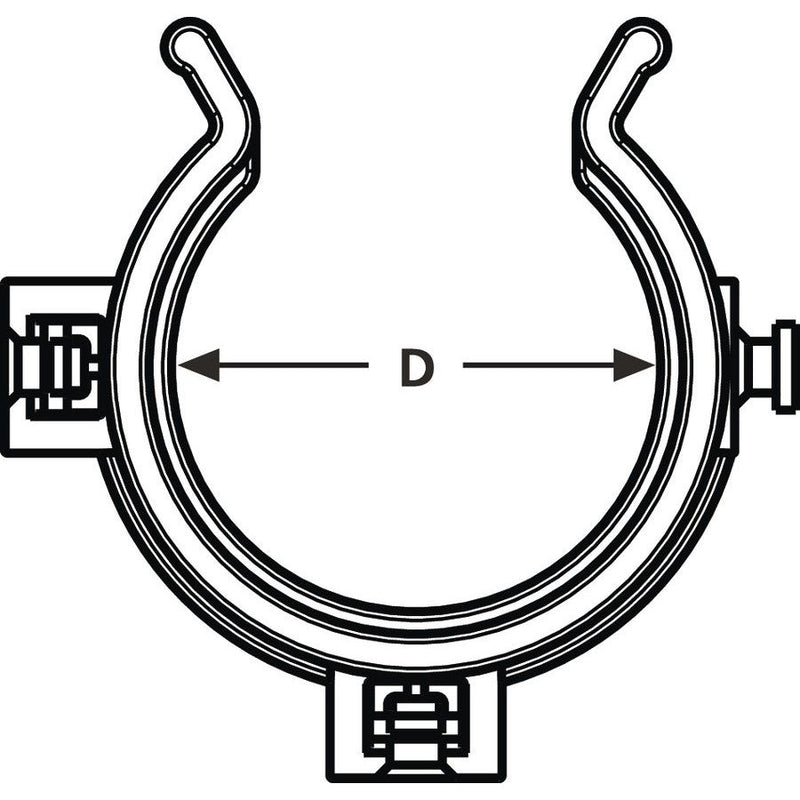 HellermannTyton - Rohrschelle Helawrap-Zubehör HWCLIP30-HIRHS-BK-50 − 50 Stück