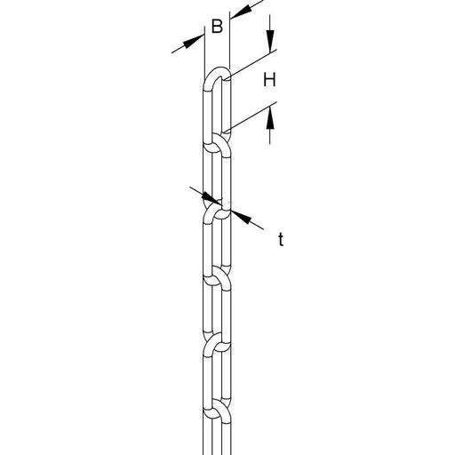 Niedax - Kette Gliederkette KG-3 − 30 Meter