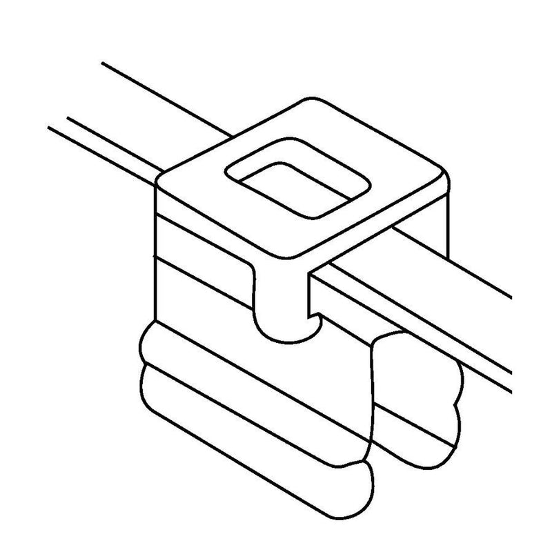 HellermannTyton - Kabelbinder Befestigungsbinder T50ROSEC4B − 100 Stück