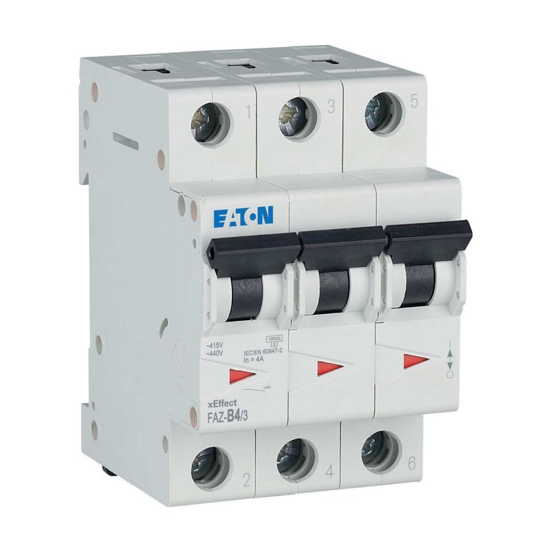 Eaton - Leitungsschutzschalter 3p. FAZ-B4/3 4A Charakt.: B