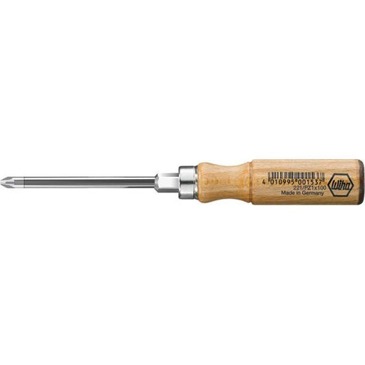 Wiha - Kreuzschlitz-Schraubendreher Holz-PZ-Schraubendreher 221 PZ 2x100