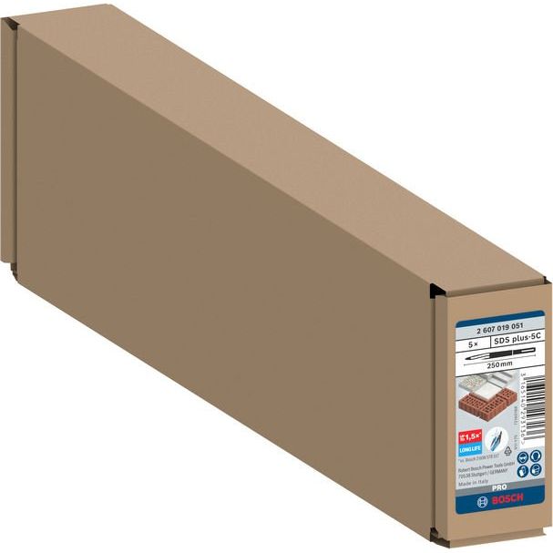Bosch - Maschinenmeißel PRO SDS plus-5C 2607019051 Spitzmeißel-Set 250