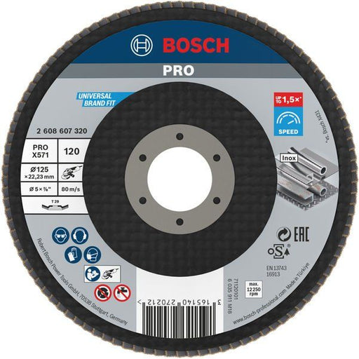 Bosch - Trenn-/Schleifscheibe PRO X571 2608607320 Fächerschleifscheibe
