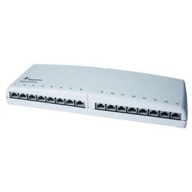 Telegärtner - Patchpanel Kupfer Mini-Verteiler TH35/AP 100007004 MPD16-HS K, Cat.6A