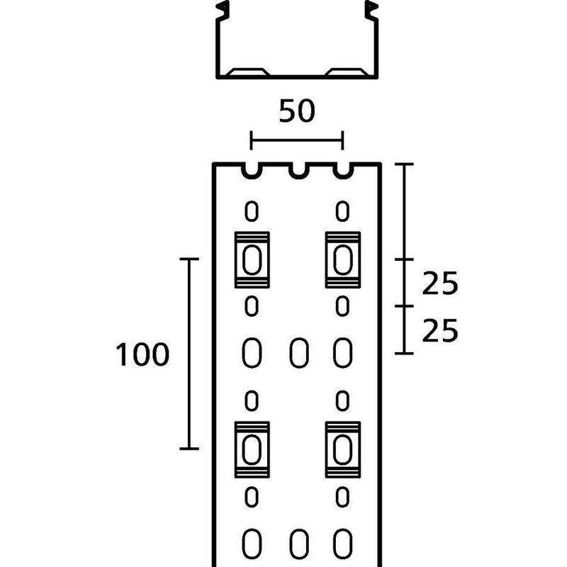HellermannTyton - Verdrahtungskanal HTWD-PN-100X40 100x40mm, 2m PVC − 16 Meter