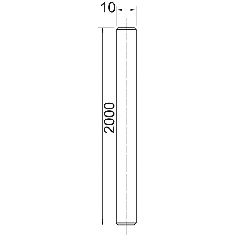 OBO Bettermann - Gewindestange TR M10 2M A2 M10x2000mm, VA − 10 Stück