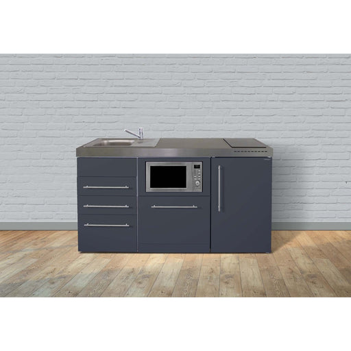 Stengel - Mini-Küche Miniküche Premiumline MPGSMS3SG160GSGKFlBr Schiefergrau