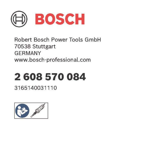 Bosch - Spannzange mit 2608570084 Spannmutter 6 mm für