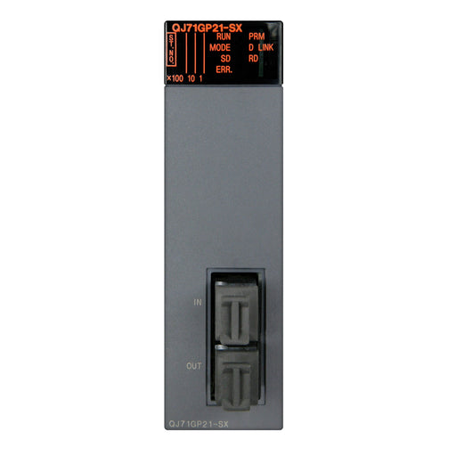 Mitsubishi Electric - Feldbus, Dez. Peripherie - Kommunikations-Modul CC-Link IE Master/Slave QJ71GP21-SX 1Gbps,LWL GI
