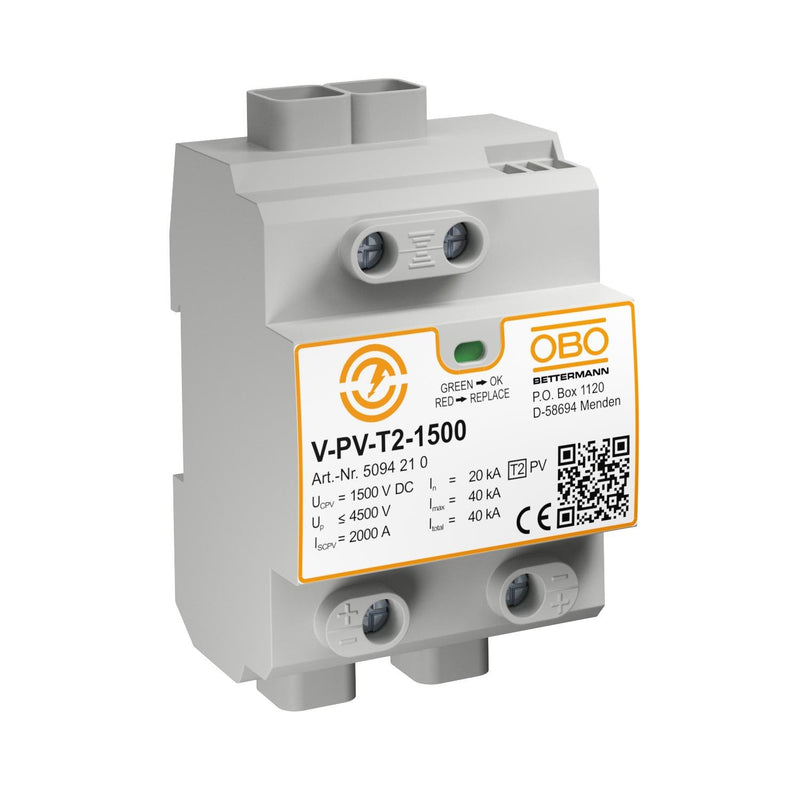 OBO Bettermann - Kombi-Ableiter für Energietechnik SurgeController V-PV-T2-1500 Y-Schalt.f.PV-Anlage