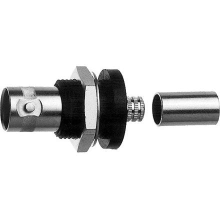 Telegärtner - Koax-Steckverbinder BNC-Kabeleinbaubuchse 100023374 50Ohm cr − 5 Stück