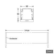 LTS Licht&Leuchten - Decken-/Wandleuchte LED-Anbauleuchte MLA060108302AOVDA.ws 830, DALI, ws