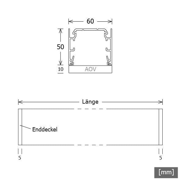 LTS Licht&Leuchten - Decken-/Wandleuchte LED-Anbauleuchte MLA060108302AOVDA.ws 830, DALI, ws