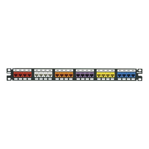 Panduit - Patchpanel Kupfer Patchpanel 24 Port CPP24FMWBLY Modular Flush Mount − 10 Stück