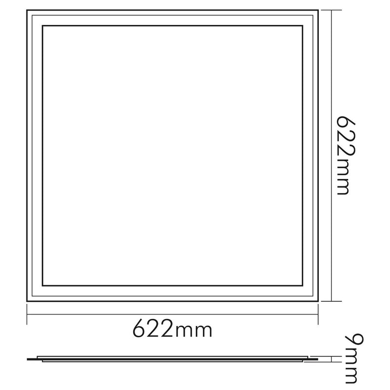 Nobile - Decken-/Wandleuchte LED-Panel Q2S 1570461410 UGR19 3000K