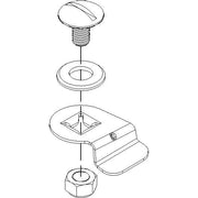 Niedax - Zubehör/Ersatzteile für Stahlkabelkanal Drehriegel RDRS 9 E3 für Kabelrinn.Deckel