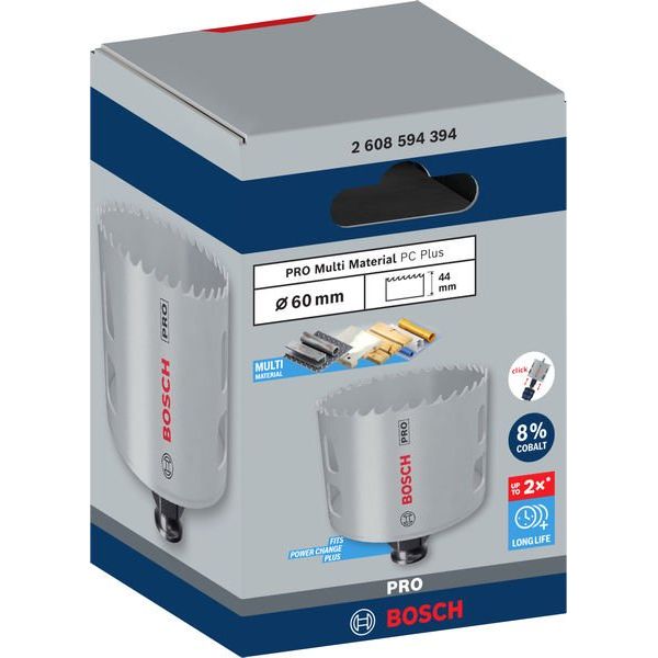 Bosch - Lochsäge PRO Multi Material PC Plus 2608594394 Lochsäge, 60 mm