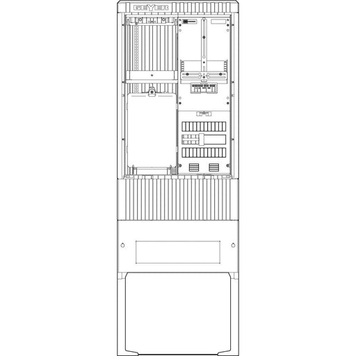 ABN - Zähler-Komplettschrank Zähleranschlusssäule SZ175ZL1502 1 ZP Leerpl. 5pol