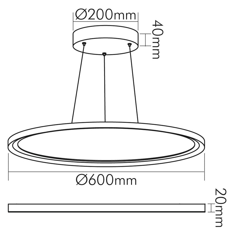 Nobile - Pendelleuchte LED Pendel-Panel 1576011012