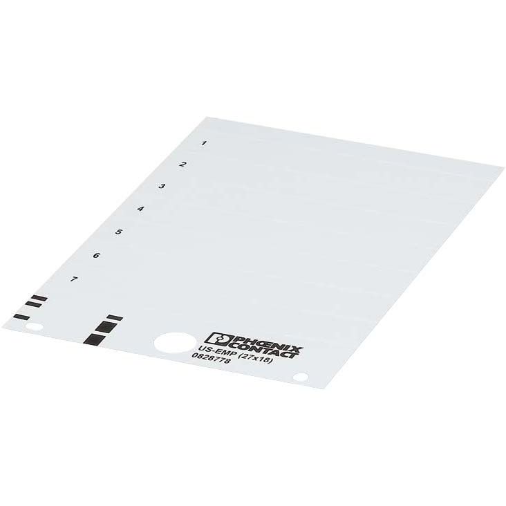 Phoenix Contact - Kabelmarkierungssystem Einrastschild US-EMP (29X8) − 10 Stück