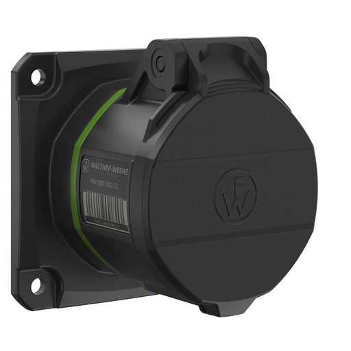 Walther Werke - CEE-Anbausteckdose (IEC 60309) CEE NEO Anbaudose gerade FW411510SK 16A 5P 10h IP54 − 10 Stück
