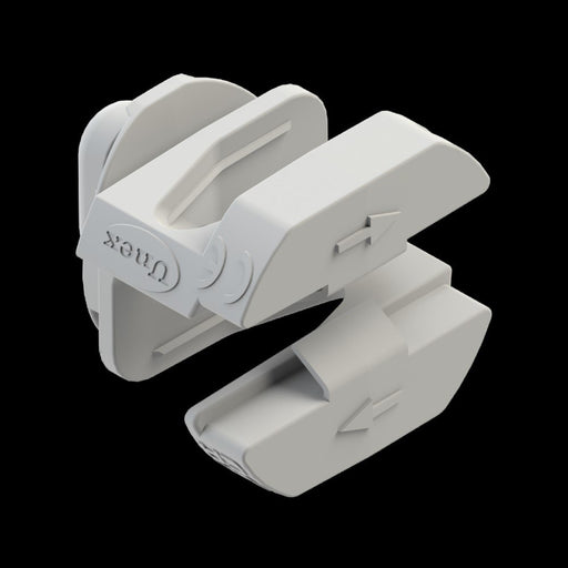 Unex - Befestigungsschelle für Kabel/Rohre Isolierende Kabelleiter 67001-44 U48X HF Grau − 12 Stück