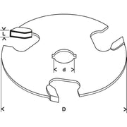 Bosch - Fräser Scheibennutfräser Expert 2608629387 for Wood 8 mm D1