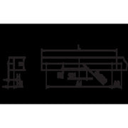 Ridi-Leuchten - Decken-/Wandleuchte Anbauleuchte m.RIDI-Tube IHLS-L 154/ #0660077