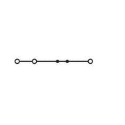 WAGO - Durchgangs-Reihenklemme 3-Leiter-Durchgangsklemme 2002-6306 2,5mm² − 100 Stück