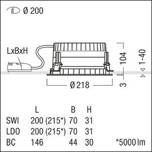 Zumtobel Group - Downlight/Strahler/Flutlicht LED-Downlight PANOS R #62926883 840