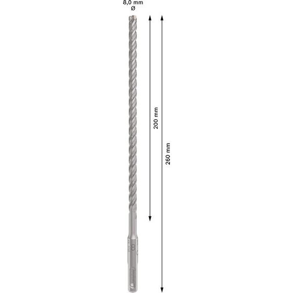 Bosch - Bohrer PRO SDS plus-5X 2608833791 Hammerbohrer 8 x 200