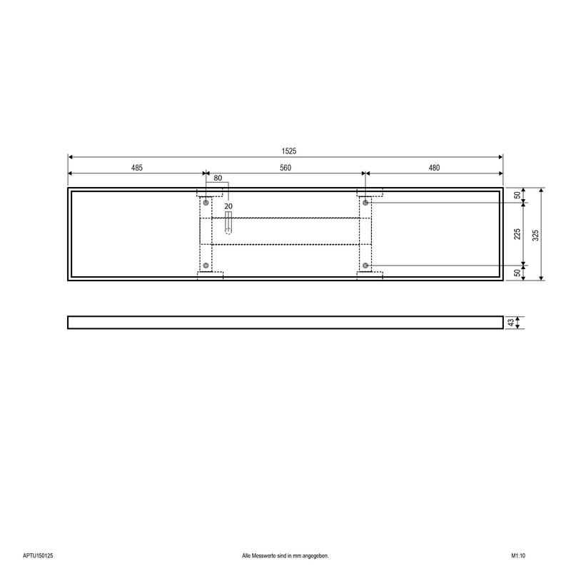 EVN Lichttechnik - Decken-/Wandleuchte LED-Deckenanbaupanel APTU150125
