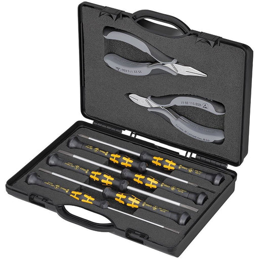 Knipex - Werkzeugset Elektronikzangen-Set 00 20 18 ESD f.elektron. Bauteile