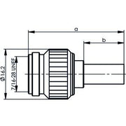 Telegärtner - Koax-Steckverbinder TNC-Kabelstecker 50Ohm 100023694 cr/cr, RG142B/U