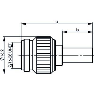 Telegärtner - Koax-Steckverbinder TNC-Kabelstecker 50Ohm 100023694 cr/cr, RG142B/U