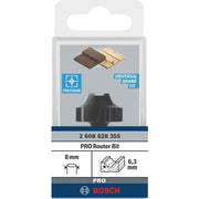 Bosch - Fräser PRO Abrundfräser, R 2608628355 6,3, Schaft 8 mm
