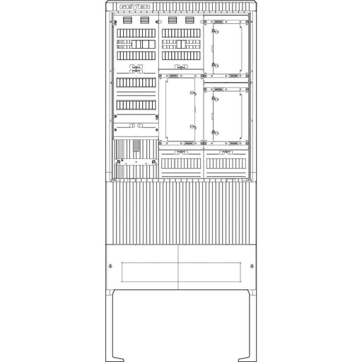 ABN - Zähler-Komplettschrank Zähleranschlusssäule SZ207ZA3401 3 ZP APZ 4pol