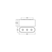 Ledvance - Decken-/Wandleuchte Deckenleuchte 3xE27 D.C.Oval Ceil 3XE27 braun