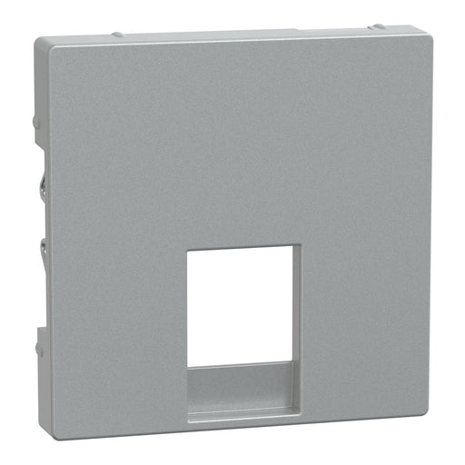 Merten - Einsatz/Abdeckung für Kommunikationstechnik Zentralplatte alu MEG4211-0460 für RJ11/RJ12