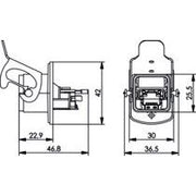 Telegärtner - Modularer Steckverbinder STX V5 Flanschset 100007420 RJ45 Jack Cat.6 M