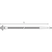 HellermannTyton - Kabelbinder Befestigungsbinder 156-00271(500) natur − 500 Stück