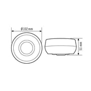 ESYLUX - Bewegungsmelder/Präsenzmelder komplett Decken-Präsenzmelder PD 360i/8 BASIC SMB 360Grad RW ca.8m AP