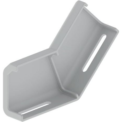 Unex - Verbinder für Kabeltragsystem Winkelverbinder 66853 steigend, lichtgrau − 12 Stück