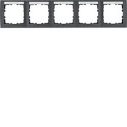Berker - Abdeckrahmen Rahmen 5fach anth matt 10259969
