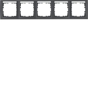 Berker - Abdeckrahmen Rahmen 5fach anth matt 10259969